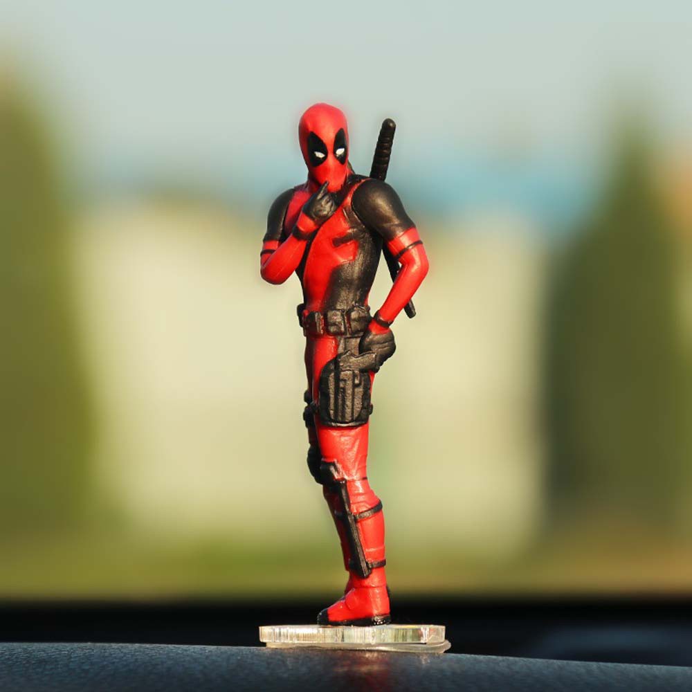 Mô hình nhân vật Deadpool mini thiết kế sáng tạo trang trí nội thất xe hơi