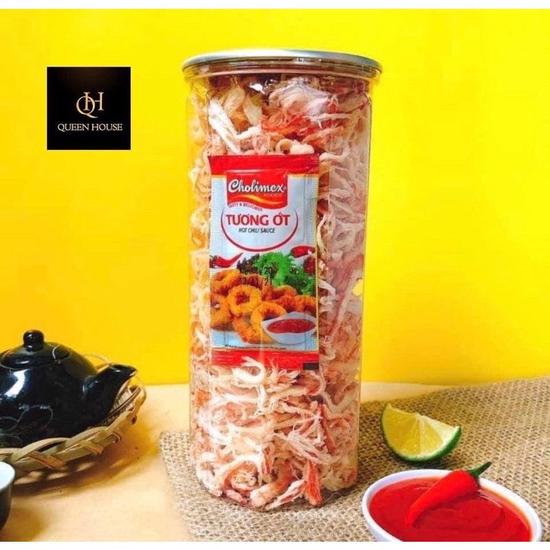 KHÔ MỰC HẤP NƯỚC CỐT DỪA XÉ SỢI SIÊU NGON NGỌT 300G