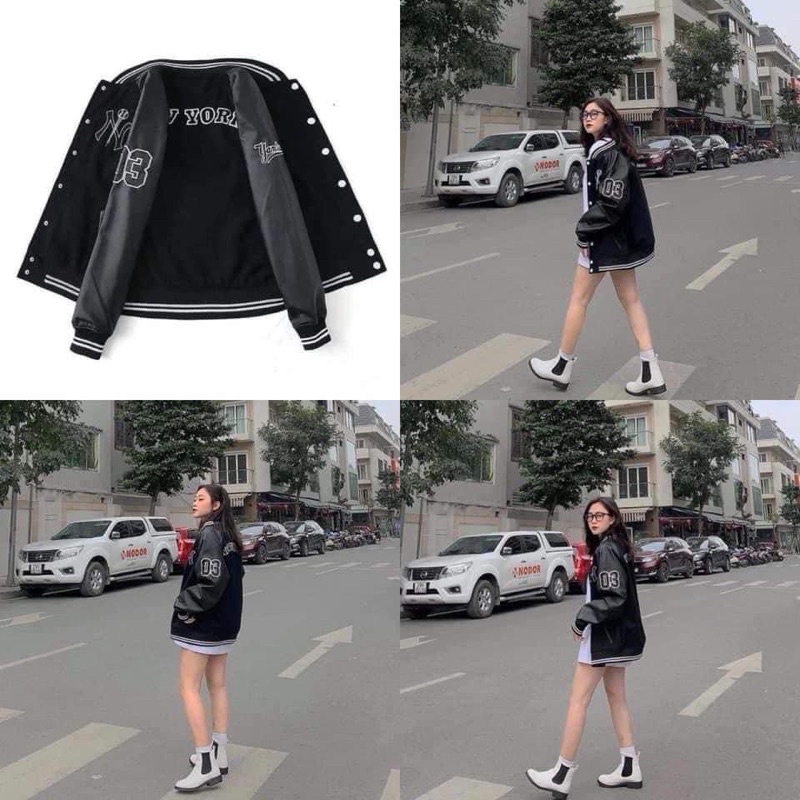 THE AMERICAN BOX Áo khoác bóng chày MLBNY varsity baseball jacket authentic