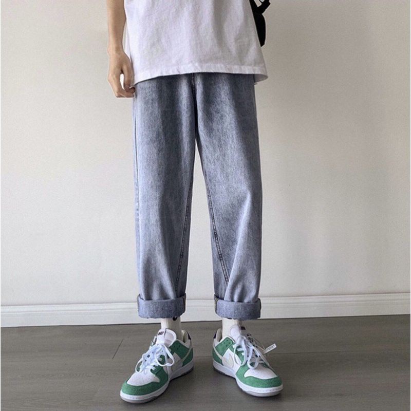 Quần baggy, quan jean Nam ống suông rộng BASIC hot trend 2023