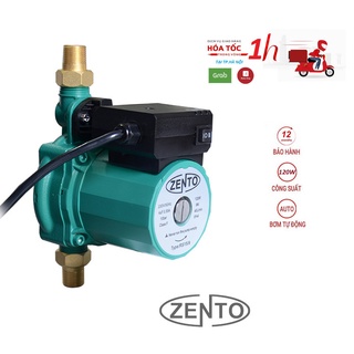 Máy bơm tăng áp có rơle tự ngắt zento 120w zt-rs15/9 green