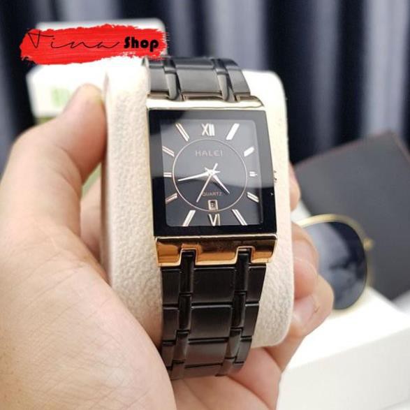 Đồng Hồ Thời Trang Nam Mặt Vuông Halei 6688 Cao Cấp Chống Nước , Hàng Chất Lượng Tốt