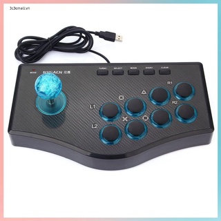 ✨chất lượng cao✨3 In 1 USB Wired Game Controller Arcade Fighting Joystick Stick Gaming Console