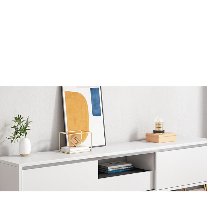 Kệ tivi gỗ cửa trượt thiết kế thông minh hiện đại để phòng khách, phòng ngủ  sang trọng