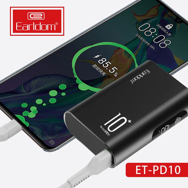 CHÍNH HÃNG EARLDOM Sạc dự phòng hỗ trợ sạc Nhanh Earldom 10.000 mAh PD – 10 | Phụ Kiện Thông Minh 247 VN