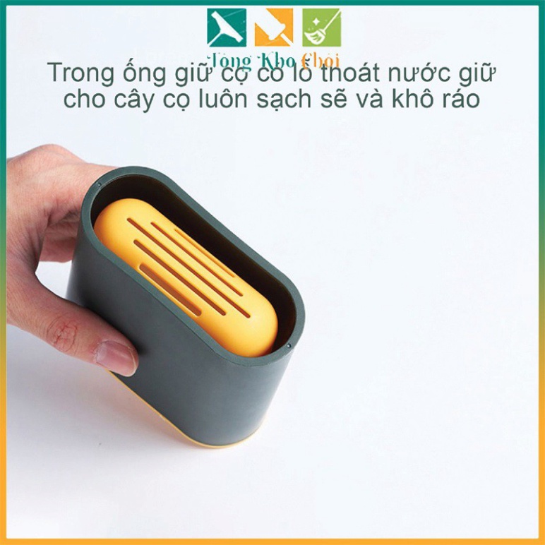 Chổi cọ vệ sinh bồn cầu, cọ toilet, nhà tắm Pulito chính hãng, chất liệu silicon có ống cắm sạch sẽ dễ vệ sinh tiện lợi