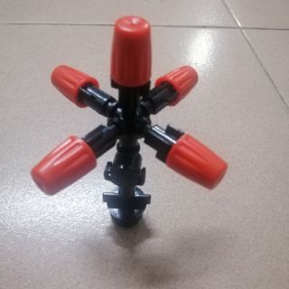 Béc phun sương, tưới lan 5 hướng cam xài chân ren 21