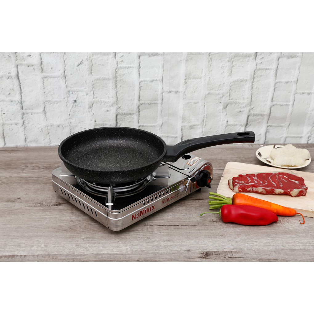 Chảo Đá Chống Dính Siêu Bền Sunhouse size 18-22-24-26-28-30 cm Bảo hành 12 tháng