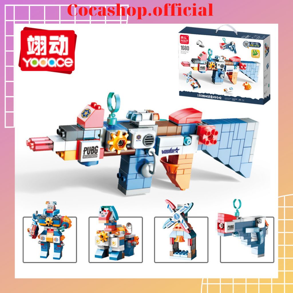 Bộ Lego Lắp Ghép Các Mẫu Súng Nâng Cao Tính Sáng Tạo Cho Bé,Hàng 368Kids Loại 1