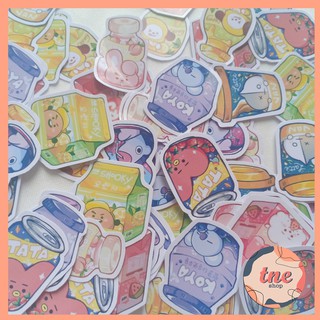 [HÀNG CÓ SẴN] Sticker Đồ uống BT21