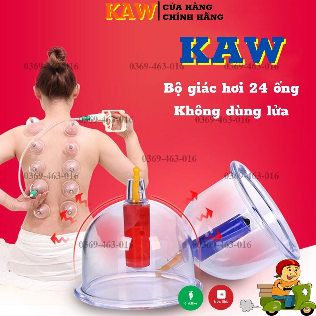 Bộ giác hơi 24 cốc, bộ giác hơi không cần lửa 24 ly kèm 1 ống bơm chuyên dụng, mẫu mới 2022, bảo hành trọn đời