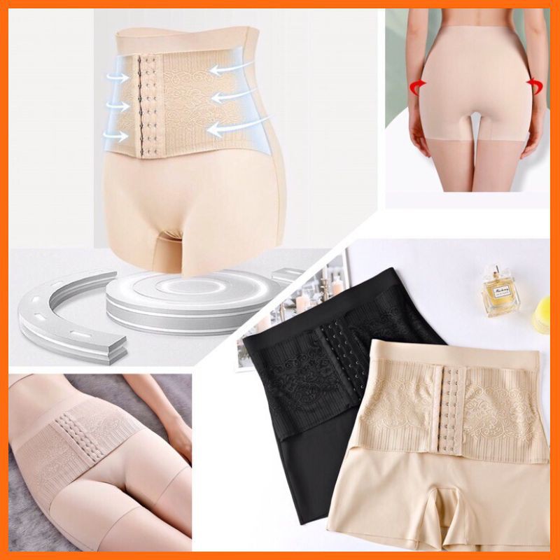 [ QUÀ TẶNG LÀ KHẨU TRANG ] Quần Gen Nịt Bụng  Su Đúc - Quần Gen Bụng và Quần Nịt Bụng mặc trong quần áo