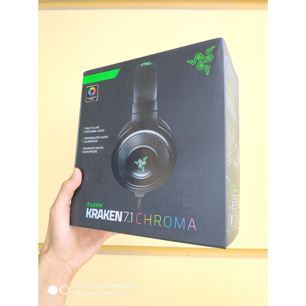 CHÍNH HÃNG RAZER - Tai nghe Razer Kraken 7.1 Chroma - Hàng nhập khẩu