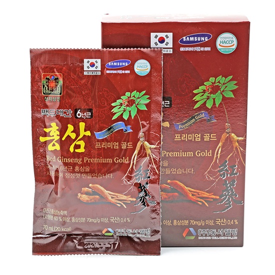 Nước hồng sâm Premium Gold 70ml*30 gói