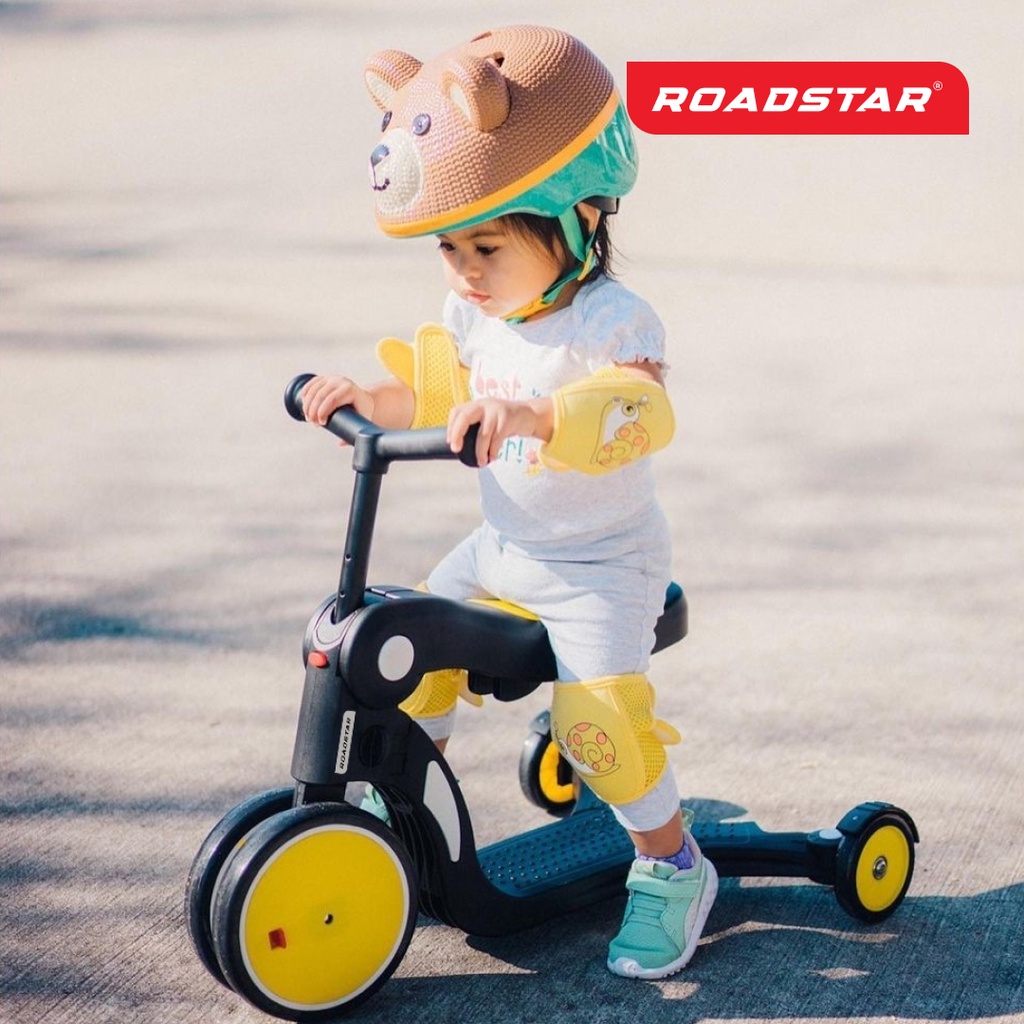 Xe scooter đa năng 5 trong 1 cho bé 1-6 tuổi kết hợp xe đạp 3 bánh và xe chòi chân thăng bằng ROADSTAR