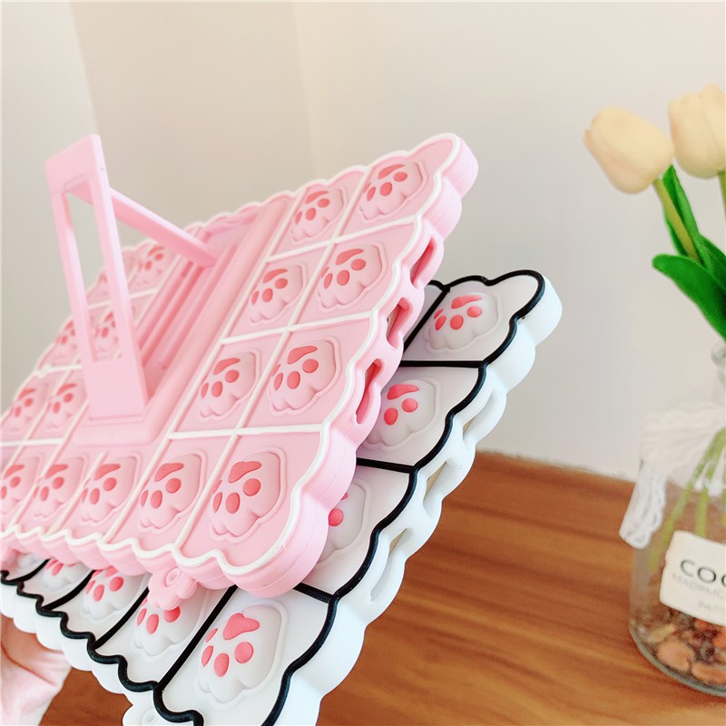 Ốp Máy Tính Bảng Hình Dấu Chân Mèo Cho Ipad 2 3 4 5th 6th 7th 8th Gen Mini Air Pro 9.7 "10.2" 11 "2017 2018 2019 2020