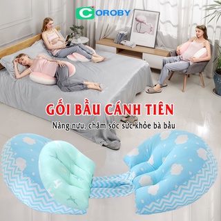 Gối Bầu Cánh Tiên Cao Cấp Cho Mẹ Và Bé Ngủ Ngon Không Đau Lưng Cho Bà Bầu