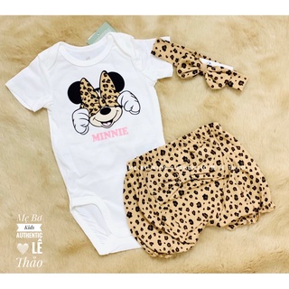 [HM AUTH] set mickey kèm tuban bé gái (2/4m 4/6m 6/9m)
