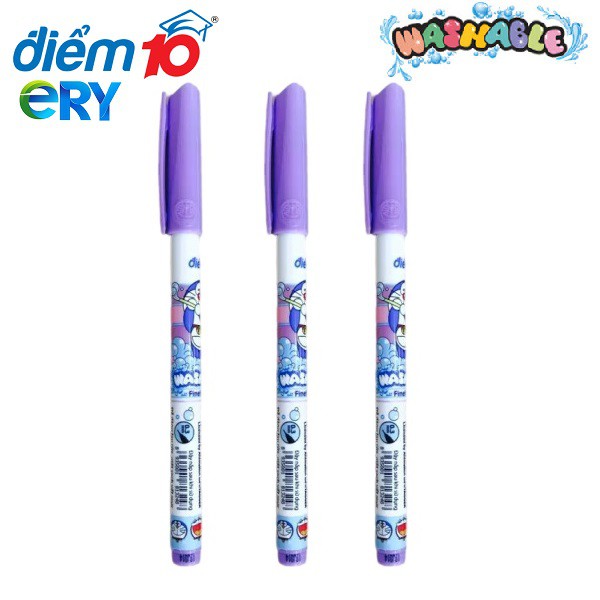 Bút lông kim Điểm 10 Doraemon 𝑻𝒉𝒊𝒆̂𝒏 𝑳𝒐𝒏𝒈 TP-FL08/DO ngòi 0.3mm