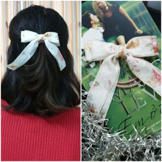 Dây cột tóc nơ hoa style Hàn quốc