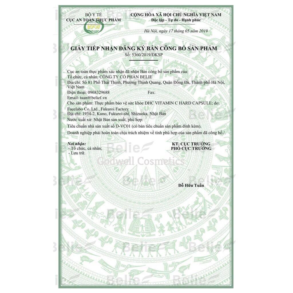 Viên uống DHC bổ sung Vitamin C Nhật Bản