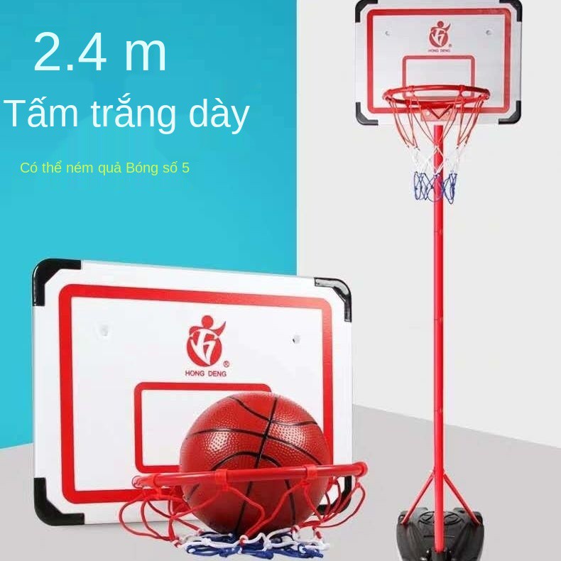 ✜✗☍Trụ bóng rổ trẻ em có thể nâng lên hạ xuống khung chụp trong nhà sàn đứng hộ gia đình đồ chơi ngoài trời cho