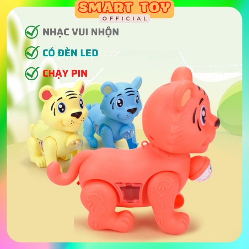 Đồ chơi con vật chó cứu hộ, rùa, sư tử chạy pin, có nhạc vui nhộn, sáng đèn kèm dây cho bé dắt đi dạo