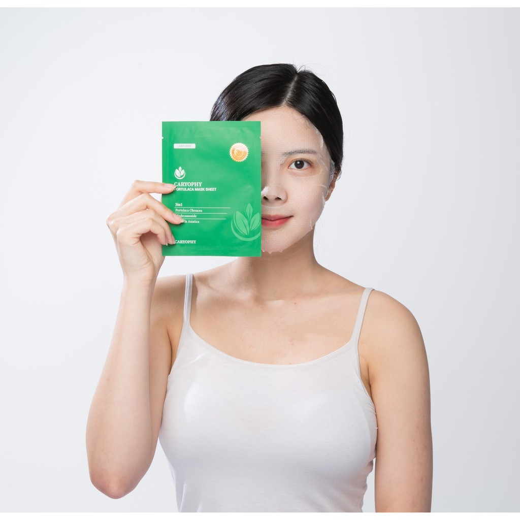 Combo Mặt Nạ Trị Mụn Chuyên Sâu Caryophy Portulaca Mask Sheet 22gr | BigBuy360 - bigbuy360.vn