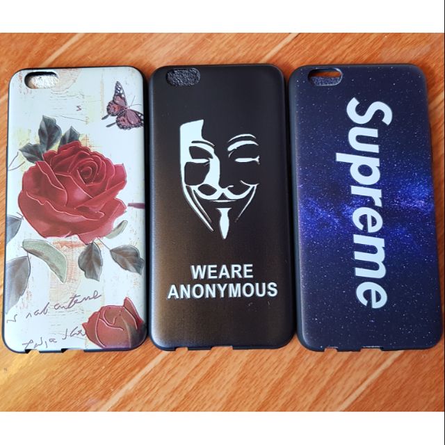 Ốp lưng Oppo F3 dẻo hình 4D hoa hồng anonymous supreme cực đẹp