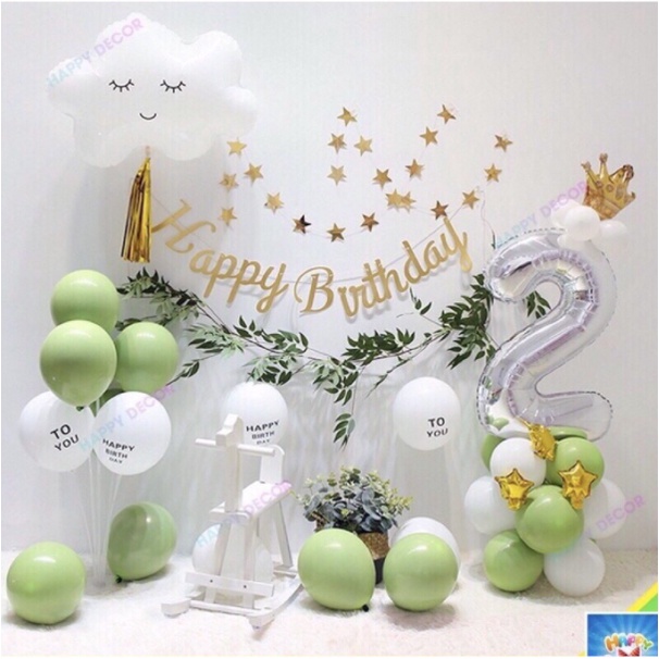 Dây lá bạch đàn, dây lá oliu, lá olive, dây lá táo decor phụ kiện trang trí sinh nhật phong cách Hàn Quốc