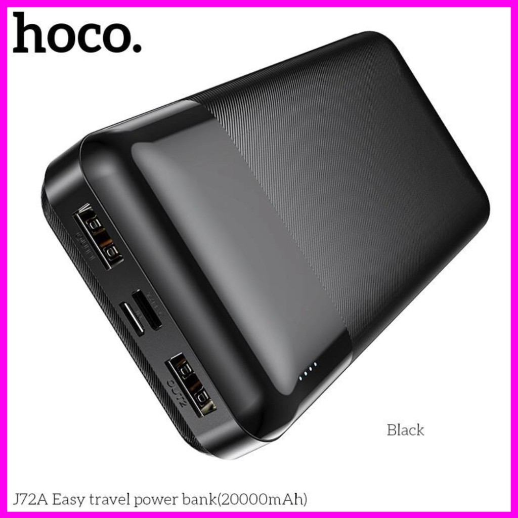 Sạc Dự Phòng 20000mAh Chính Hãng Hoco J72A Easy travel 20000mAh 2 cổng Input/Output.(Bảo Hành 1 Năm)