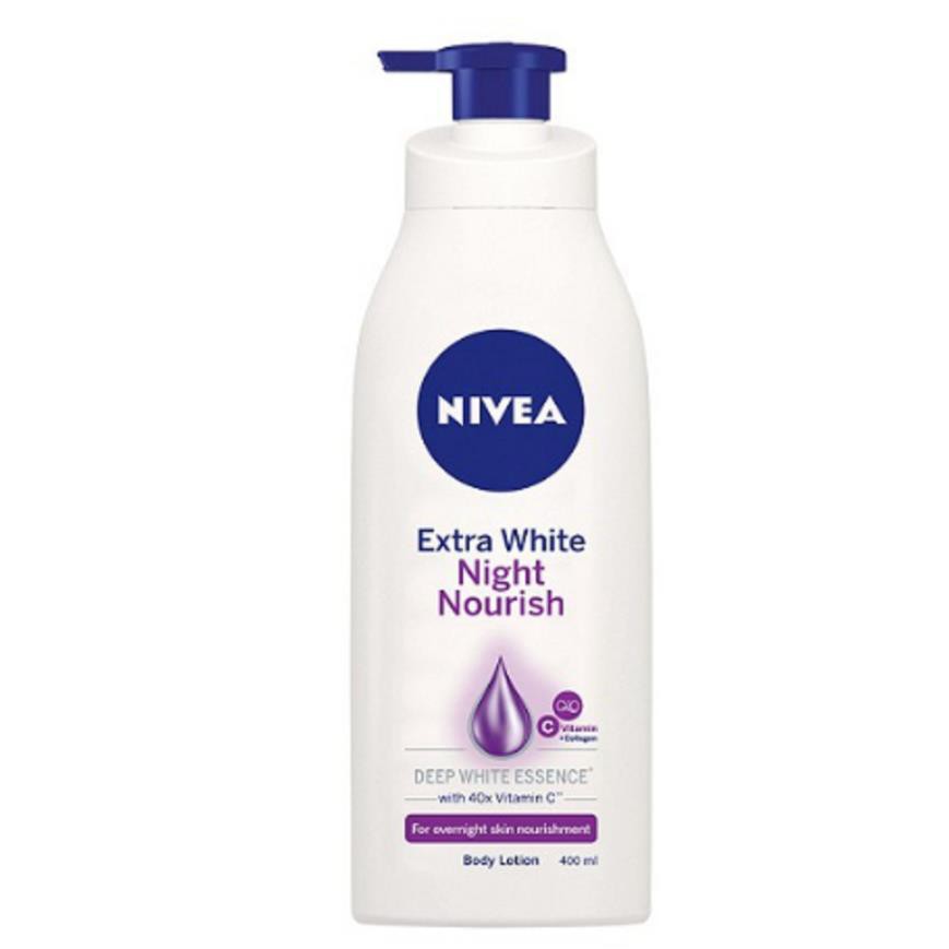 Sữa dưỡng thể trắng da ban đêm Nivea Night White (400ml)