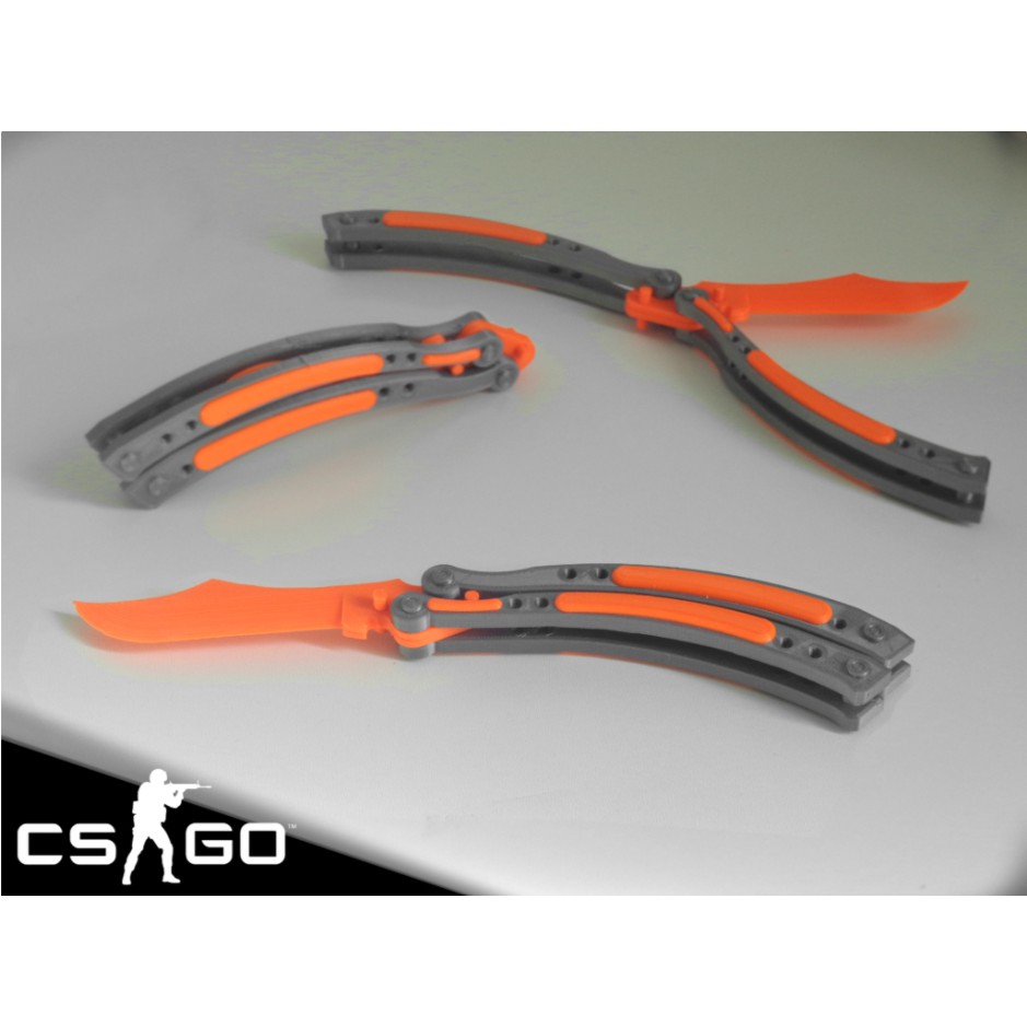 [SALE] Mô hình Butterfly Knife CS GO nhựa cho người tập múa ( trắng)