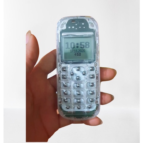 Điện Thoại Nokia 1280 Vỏ Trong Phím Bi Không Đèn LED chính hãng tặng kèm phím cao su