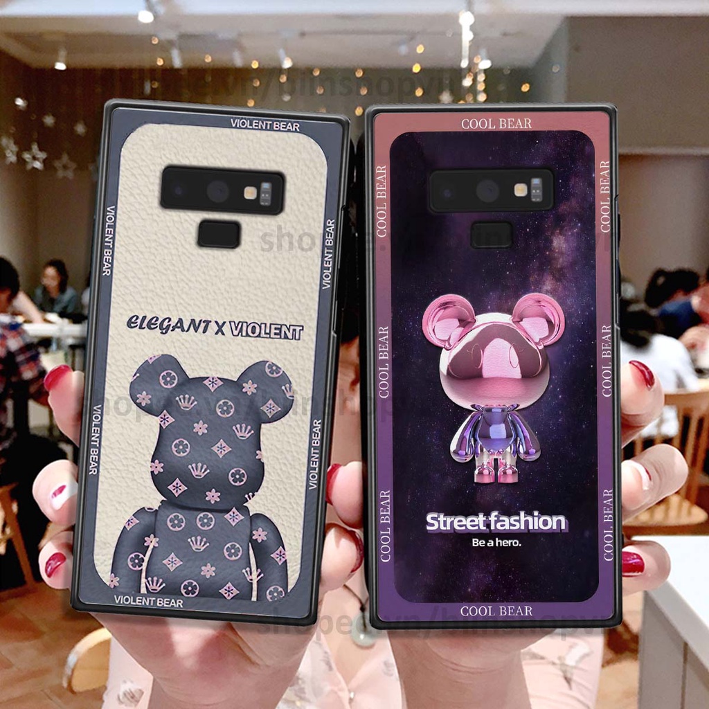 Ốp Samsung Note 9 hình gấu bear brick đẹp độc lạ, thời trang, cá tính