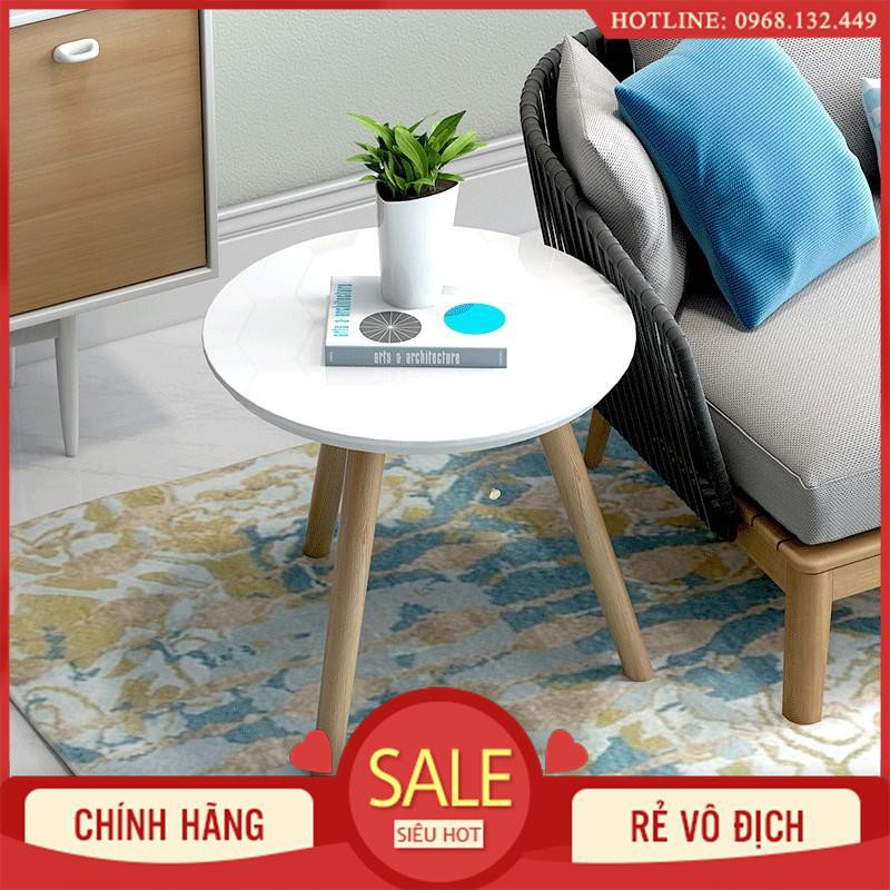 Bàn trà cafe hiện chân gỗ sồi