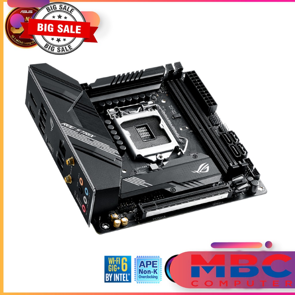 Main Asus ROG-STRIX B460-I GAMING (Intel B460, Socket 1200, Mini-ITX, 2 khe Ram DDR4) - Hàng Chính Hãng