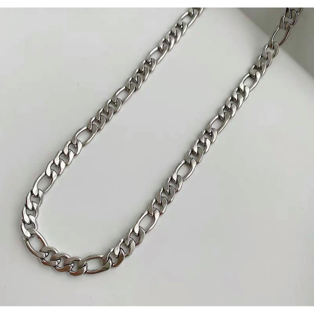 Chain Necklace dây chuyền vòng cổ titan mắt xích nối Hip-Hop không gỉ không đen siêu bền nam nữ unisex