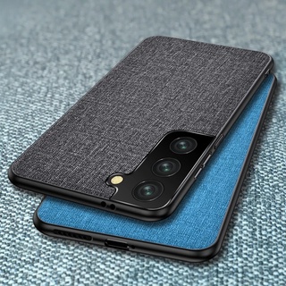 Ốp Điện Thoại Bọc Vải Canvas Mềm Siêu Mỏng Bảo Vệ Cho Samsung Galaxy S22 Ultra S22 Plus 5G S21 S20 FE S10