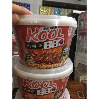 MÌ TRỘN CUNG ĐÌNH KOOL BBQ SƯỜN NƯỚNG HÀN QUỐC 105g date mới .