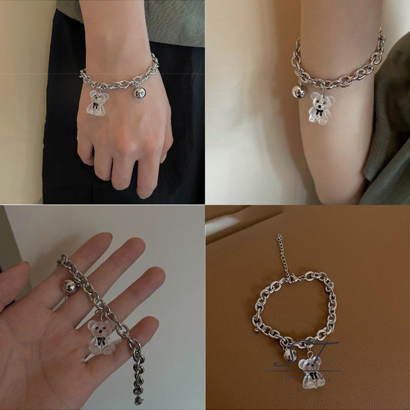 Vòng Đeo Tay Bằng Hợp Kim Hình Gấu Dễ Thương Cho Nam Và Nữ CY03-Charm