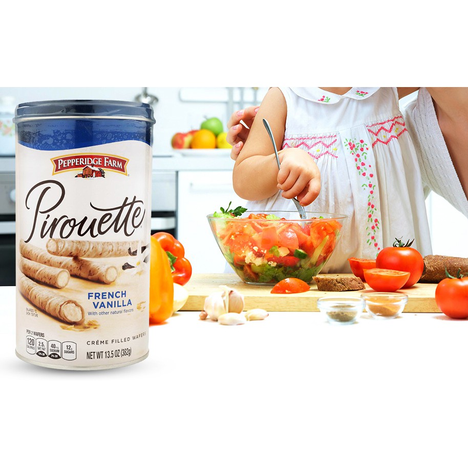 Bánh ống điếu vị sô cô la Pirouette Pepperidge Farm hộp 382g