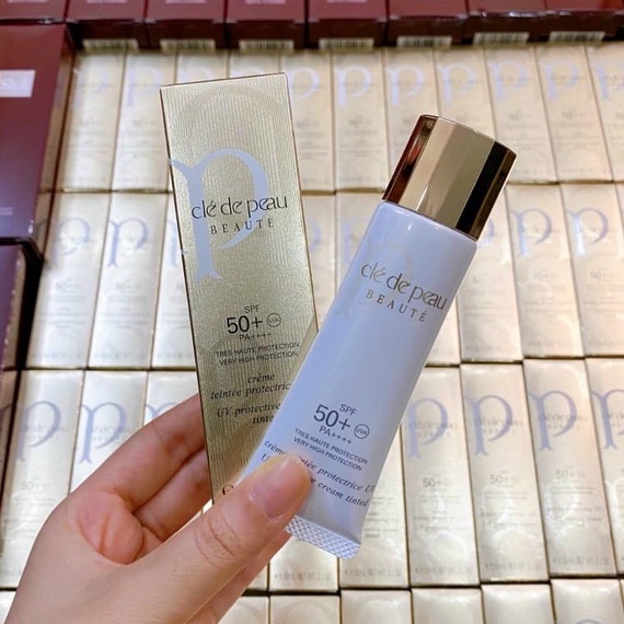 Kem Chống Nắng Có Màu Cle De Peau Beaute UV Protective Cream Tinted SPF50+ PA++++ Rose / Pink 30ML