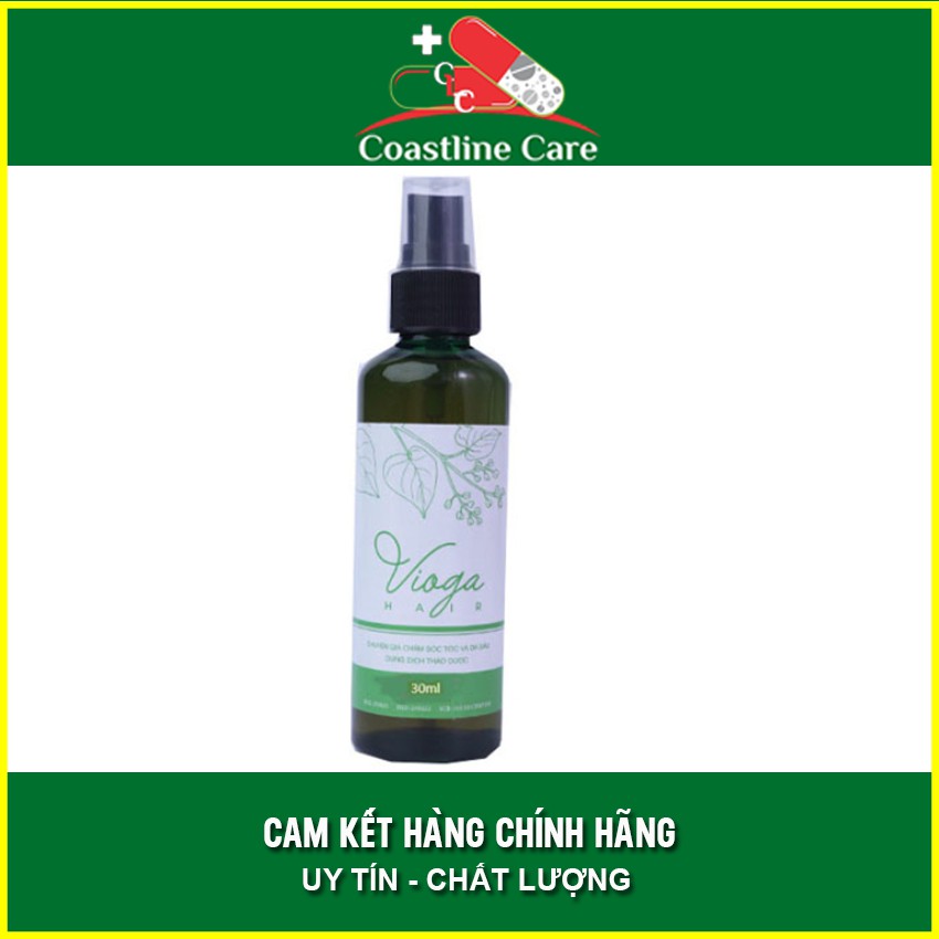 Chai Xịt Mọc Tóc Vioga Hair - Phục Hồi, Ngăn Ngừa Tóc Xơ & Rụng Tóc Chai 30ml