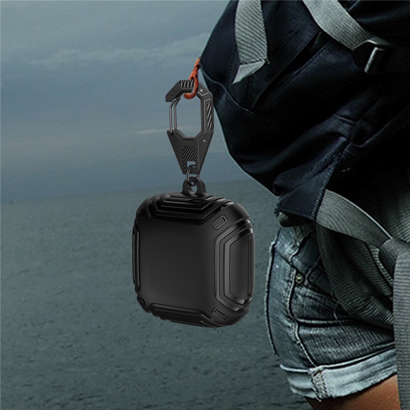 Ốp Điện Thoại TPU Chống Sốc Bảo Vệ Toàn Diện Kèm Móc Khóa Và Dây Đeo Cho Beats Fit Pro
