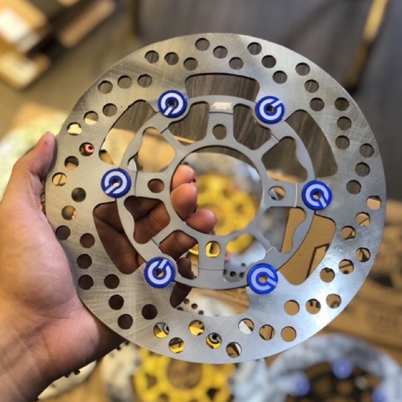 DĨA THẮNG KINGDRAG 220mm gắn mâm 4 lỗ cho các dòng xe Honda, Yamaha - Đĩa thắng trước Kingdrag đĩa thắng kingdrag 220mm