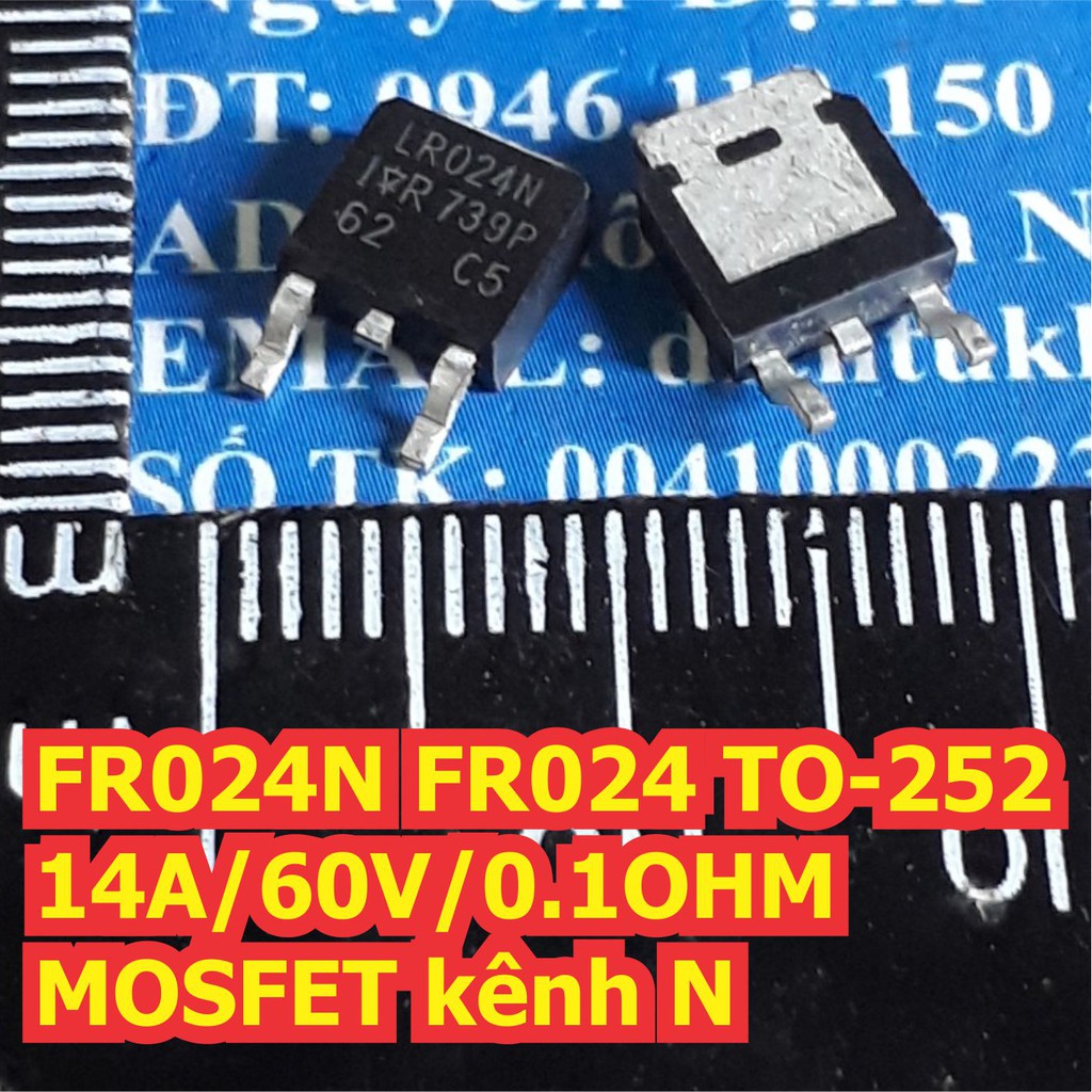 FR024N FR024 TO-252 14A/60V/0.1OHM MOSFET (5 con) kde2089