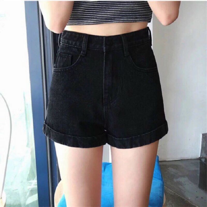 Quần Shorts jeans kaki co giãn lưng cao cấp