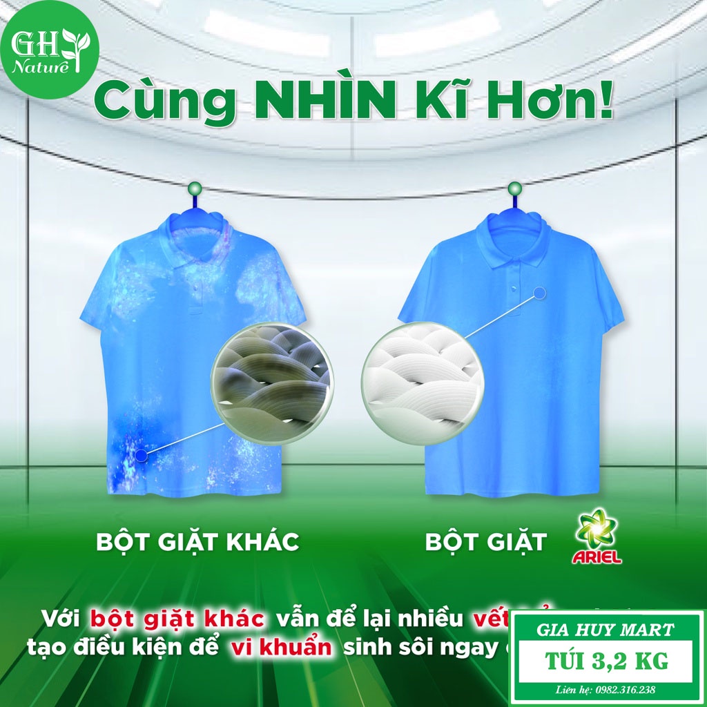 Nước giặt máy Ariel matic hương hoa 3,2kg