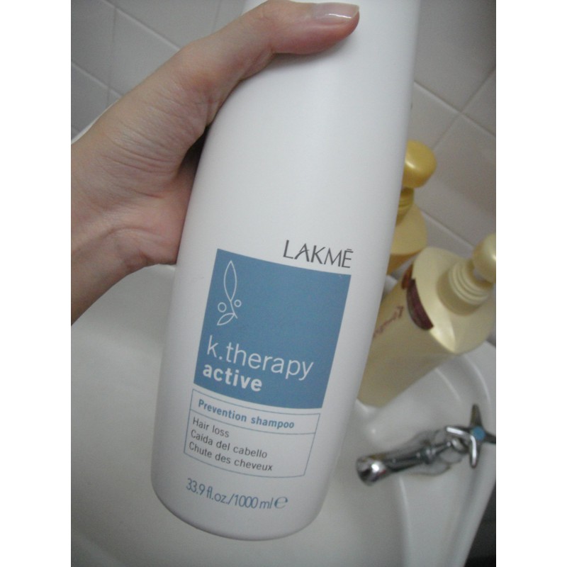 Dầu gội chống rụng Lakme K.therapy Active Prevention Shampoo 1000ml ( Tây Ban Nha)